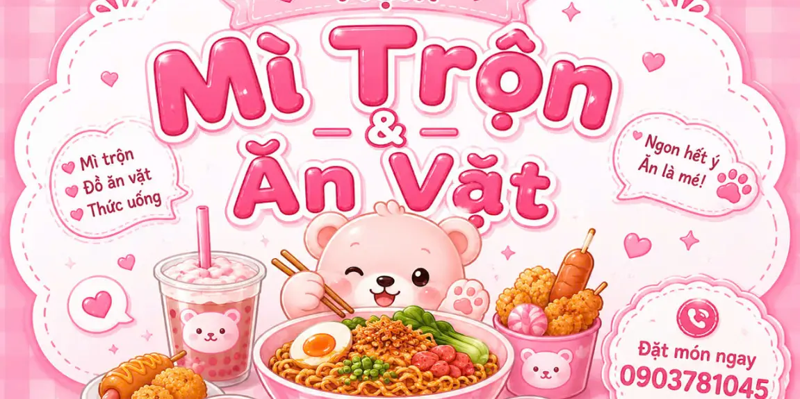 Ảnh bìa Gấu Béo - Tiệm Mì Trộn & Ăn Vặt - Thống Nhất
