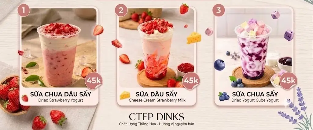 Ảnh bìa CTEP Drinks - Sữa Chua Sấy - Định Công