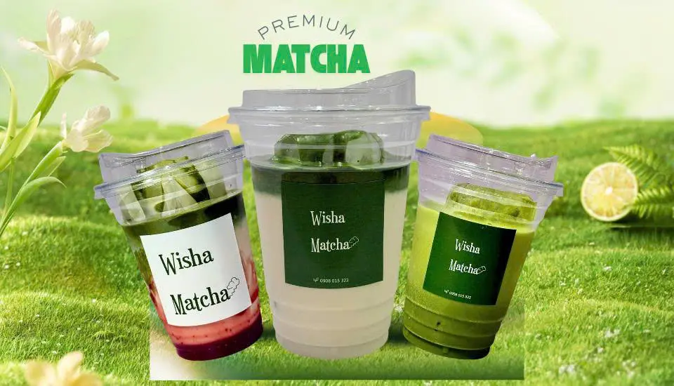 Ảnh bìa WISHA MATCHA NHẬT CAO CẤP - TRÀ, CAFE & CƠM CHÁY CHÀ BÔNG - Hoàng Văn Thụ