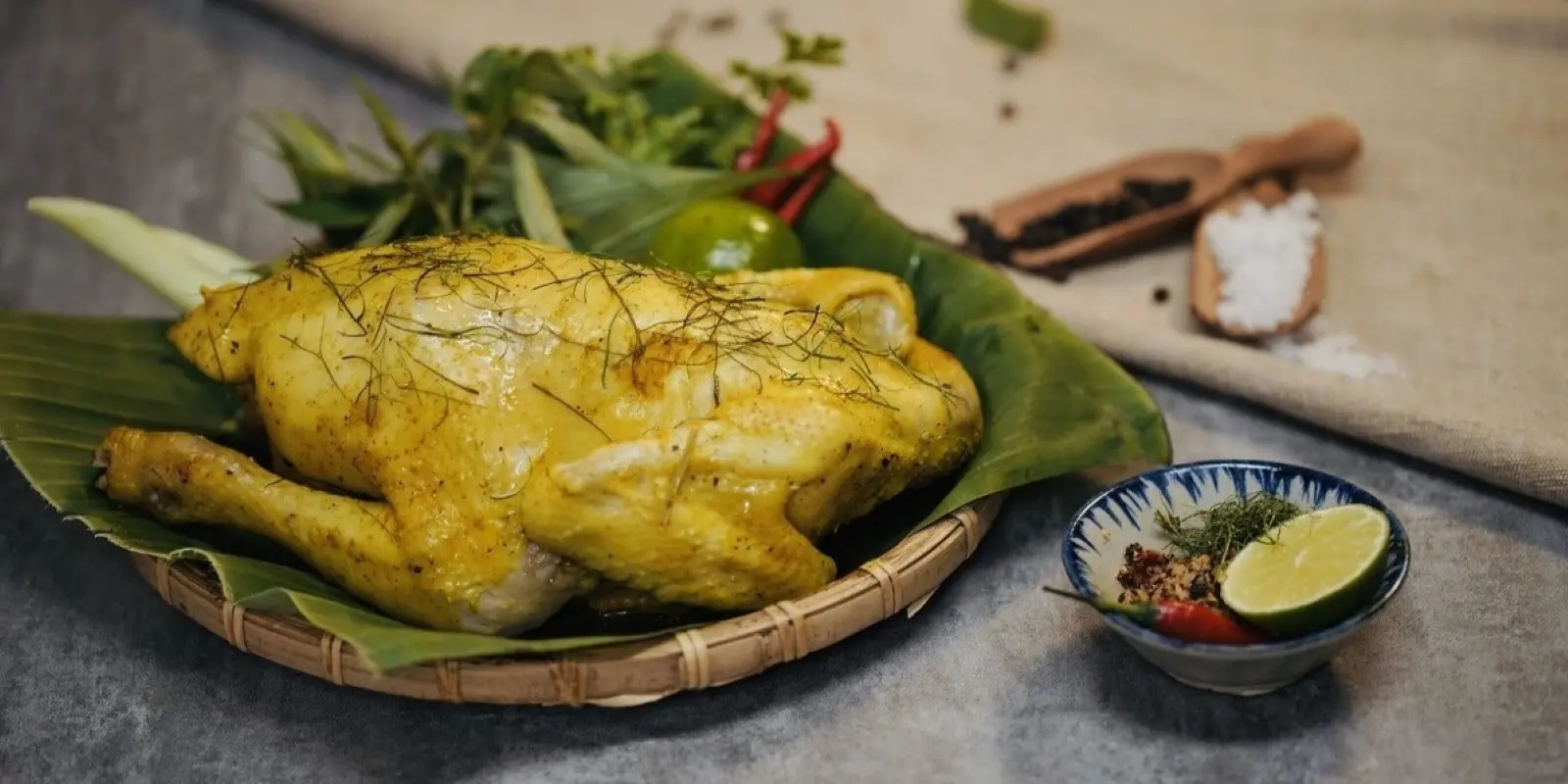 Ảnh bìa Gà Hấp Muối Lá Chanh A Sang - Đông Lân 6
