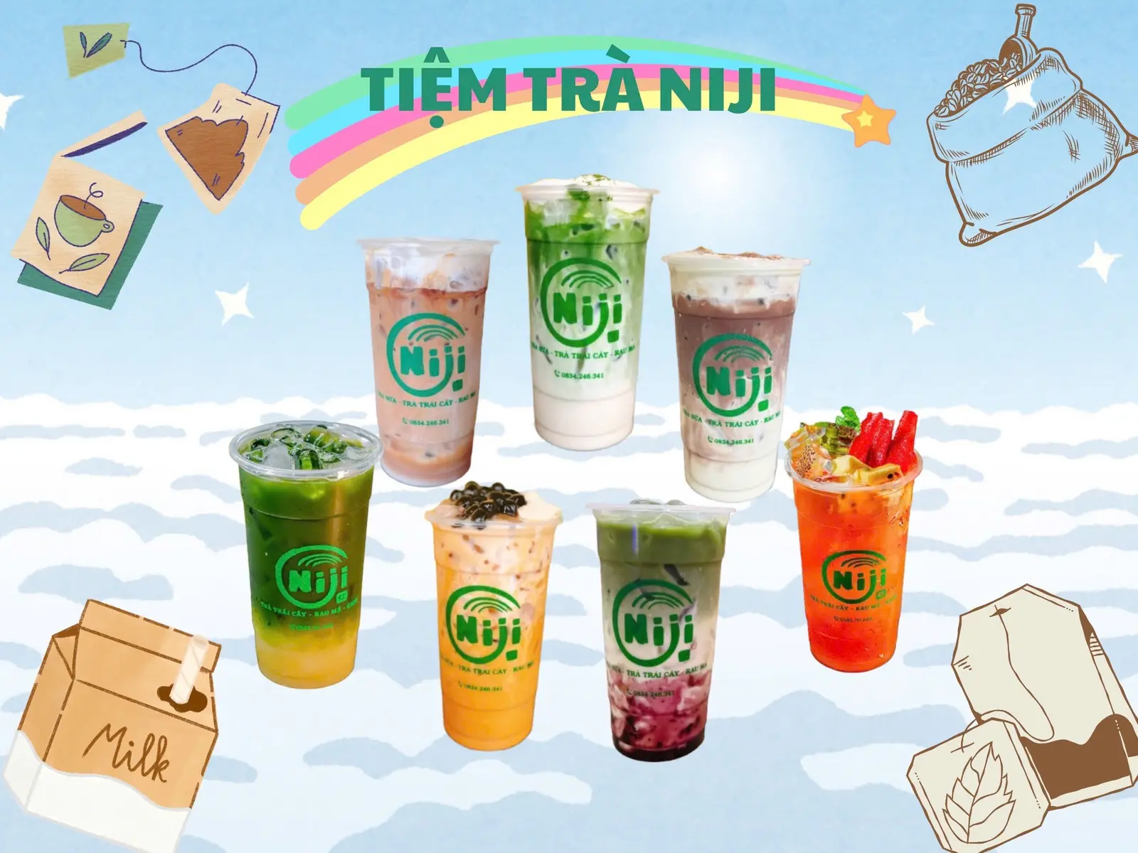 Ảnh bìa Tiệm Trà Niji - Trà Sữa, Trà Trái Cây & Cà Phê - Bùi Xuân Phái