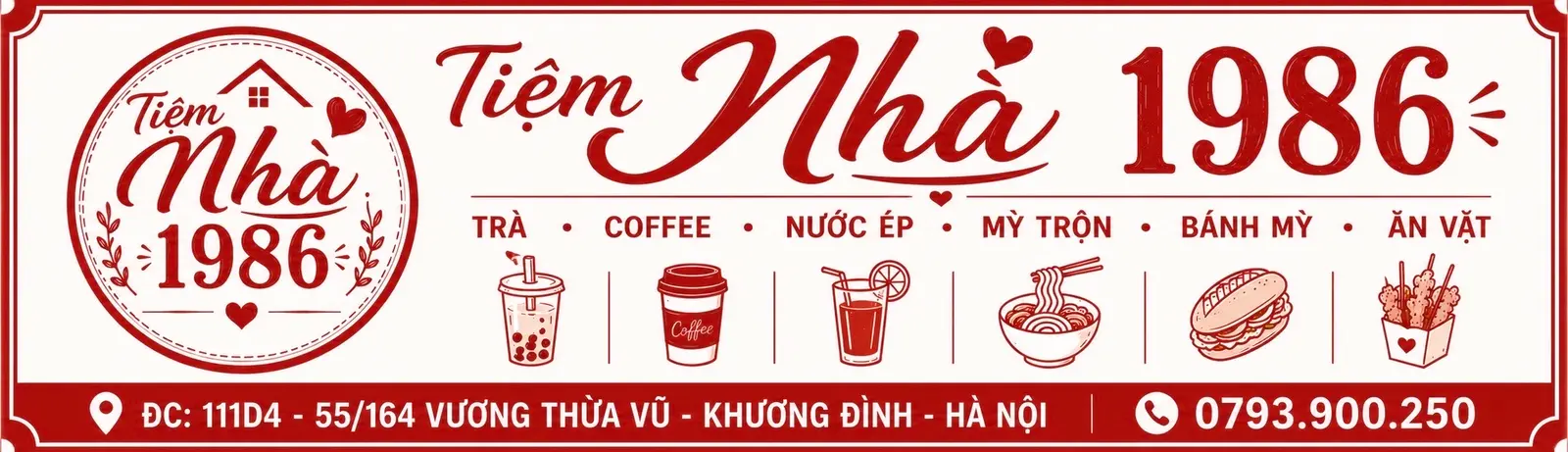 Ảnh bìa Tiệm Nhà 1986 - Trà, Cà Phê & Nước Ép - Vương Thừa Vũ
