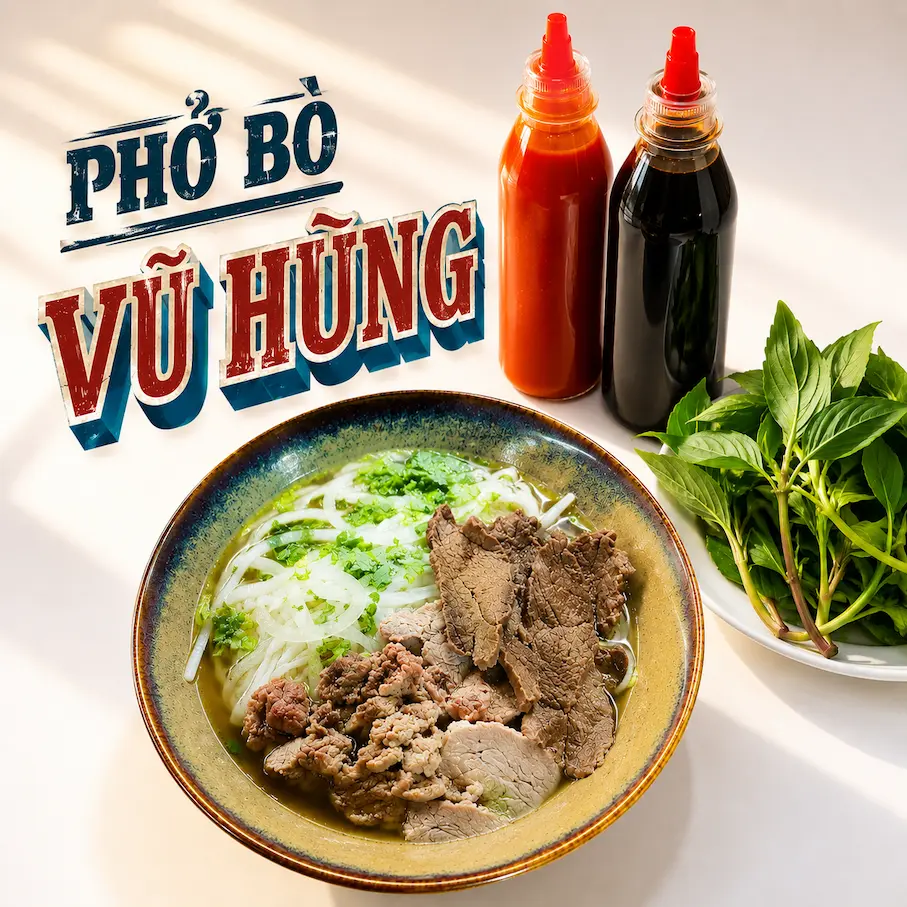 Ảnh bìa Phở Bò Vũ Hùng - Phở Bò, Phở Gà & Bún Bò - Đồng Đen