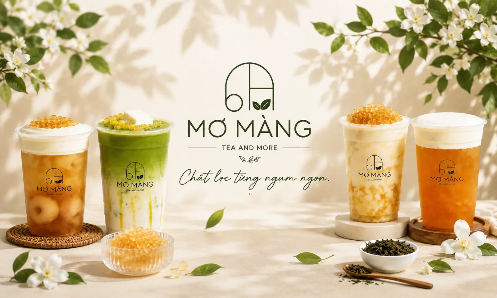 Ảnh bìa Mơ Màng Tea & More - Trà, Trà Sữa & Matcha - Nguyễn Thị Thập