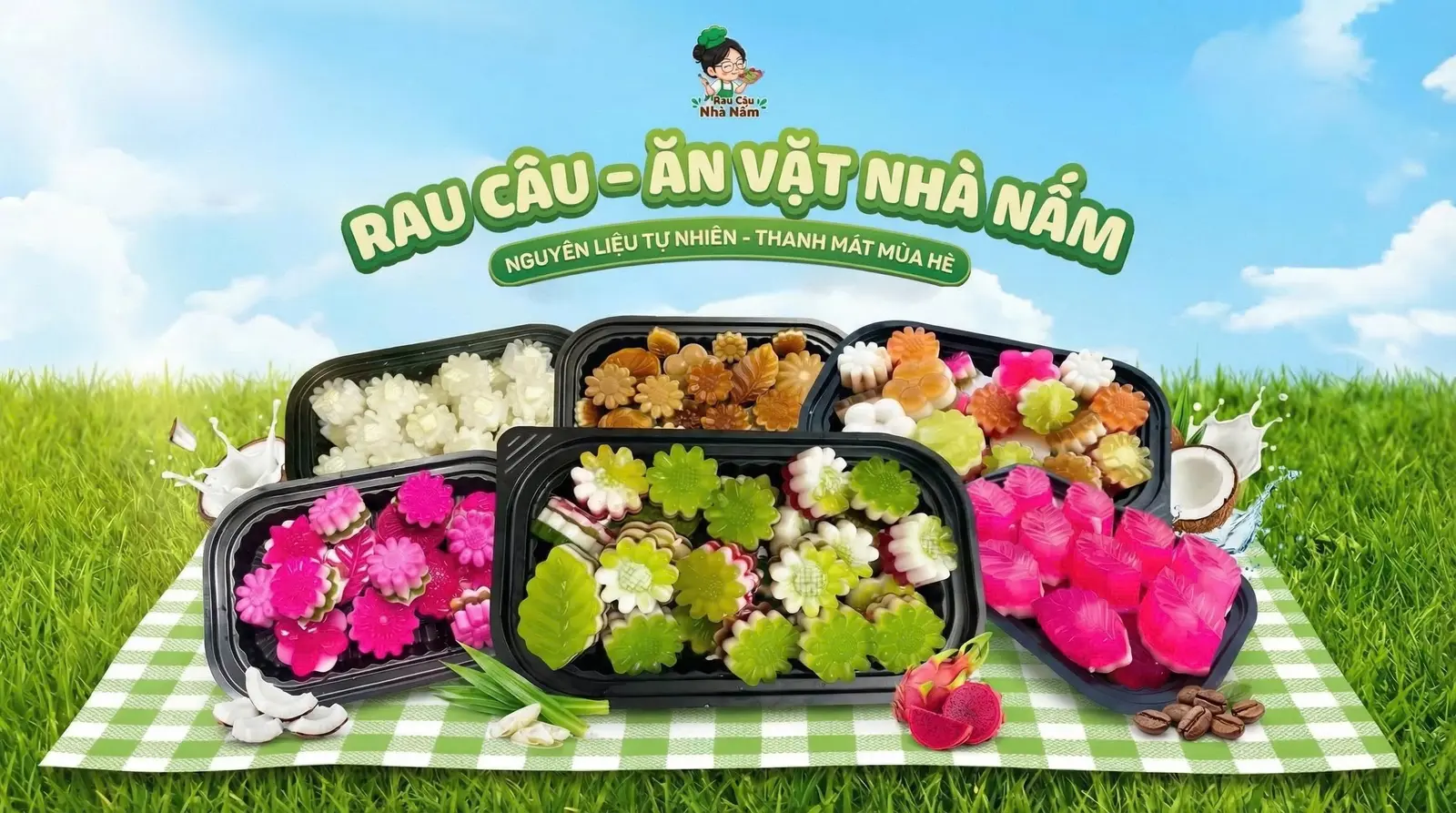 Ảnh bìa Rau Câu - Ăn Vặt Nhà Nấm - Nguyễn Thái Sơn