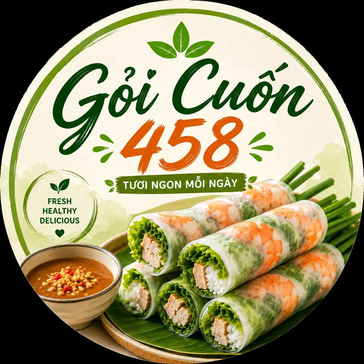 Ảnh bìa Gỏi Cuốn 458 - Gỏi Cuốn & Bún Nước Tương - Lê Đức Thọ 