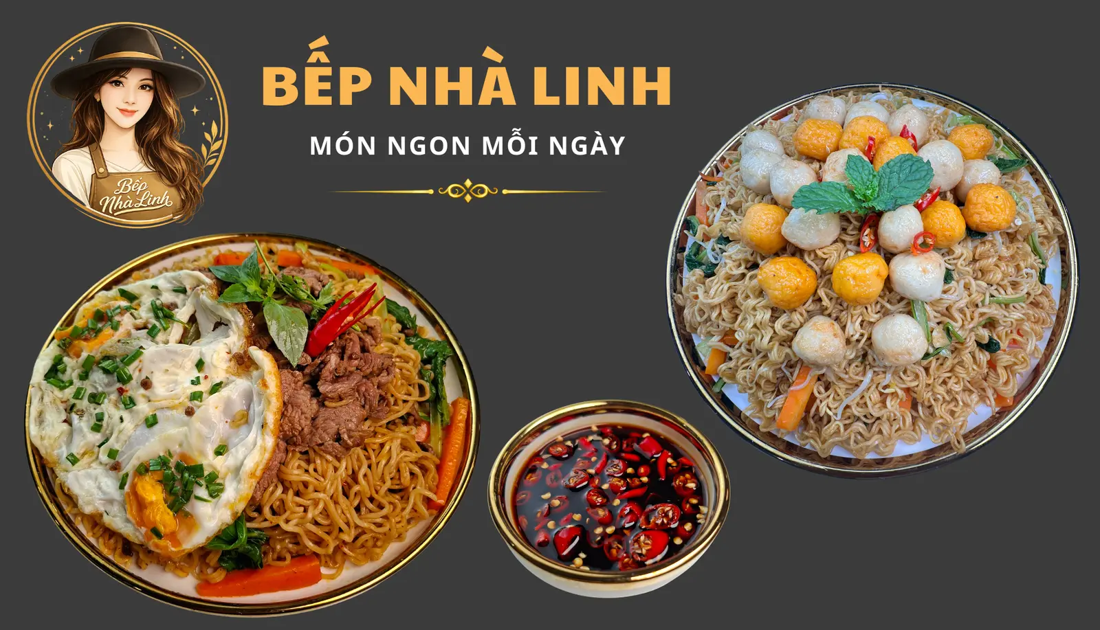 Ảnh bìa Bếp Nhà Linh - Mì Xào, Bò Kho & Bún Mắm Nêm - Phan Huy Ích