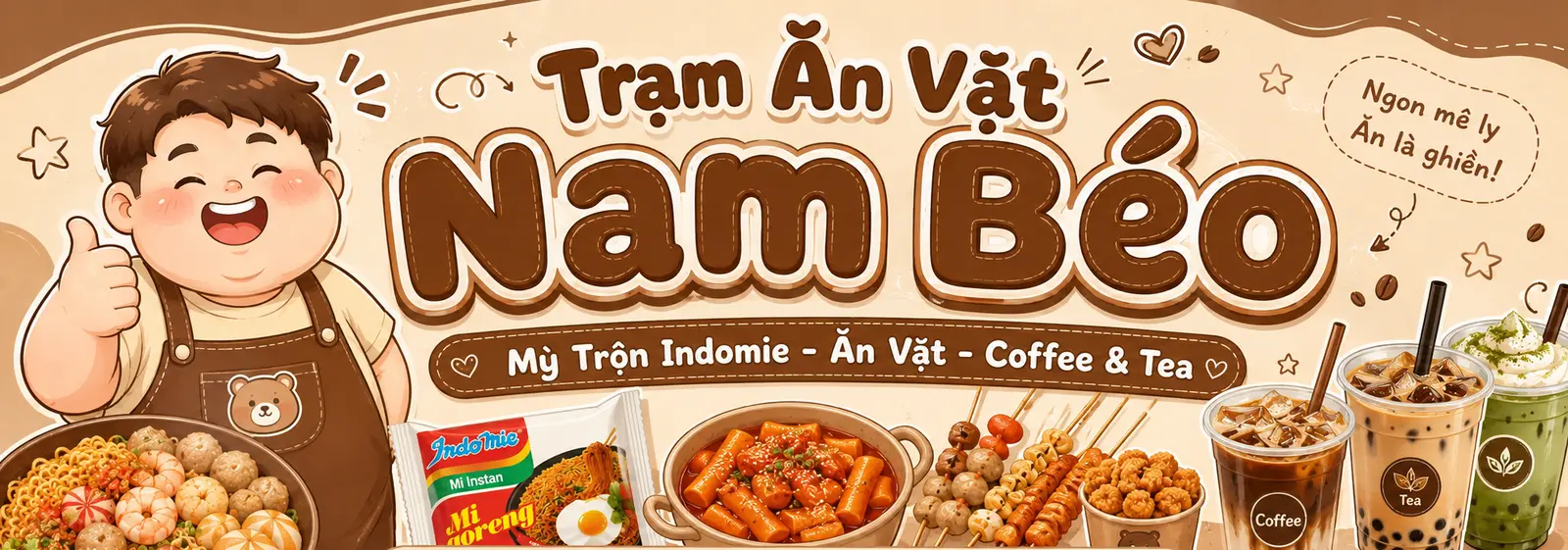 Ảnh bìa Nam Béo Food - Mì Trộn Indomie, Ăn Vặt & Xiên Que - Cửa Bắc