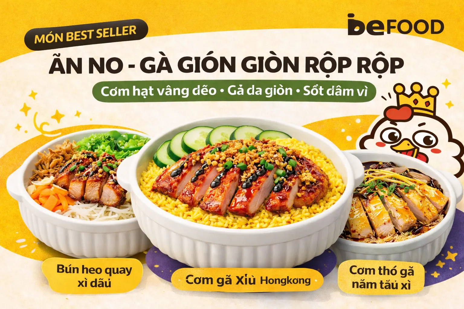 Ảnh bìa Ăn No - Mì Trộn & Cơm Gà Giòn Xá Xíu - Bùi Đình Túy