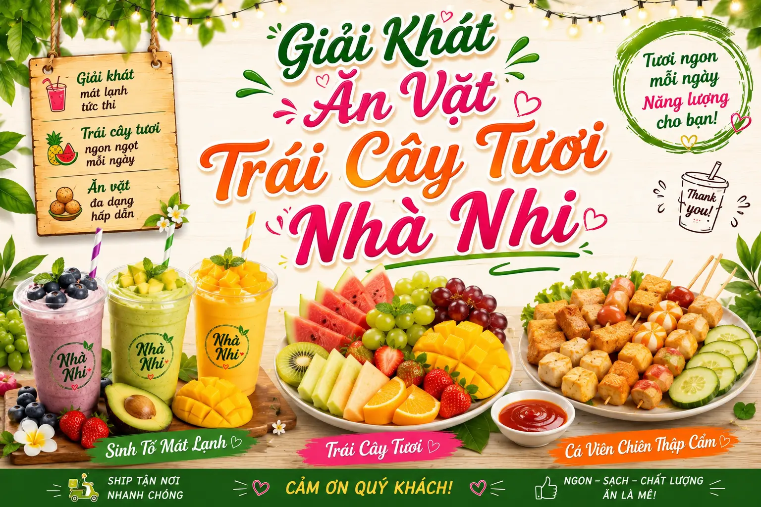 Ảnh bìa Sinh Tố, Nước Ép & Trái Cây Tươi Nhà Nhi - Nguyễn Văn Linh