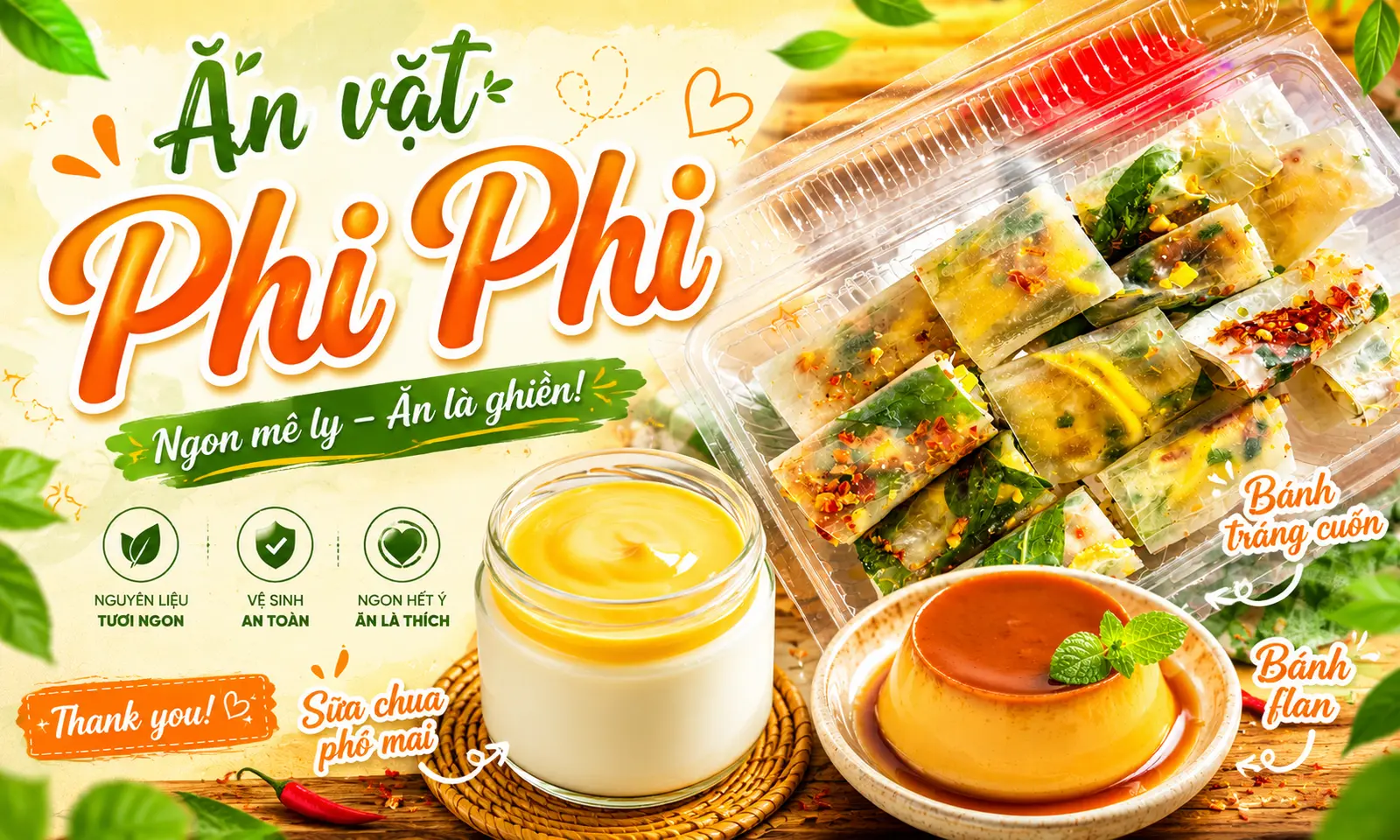 Ảnh bìa Phi Phi - Bánh Tráng Cuốn, Flan & Sữa Chua - Trường Chinh
