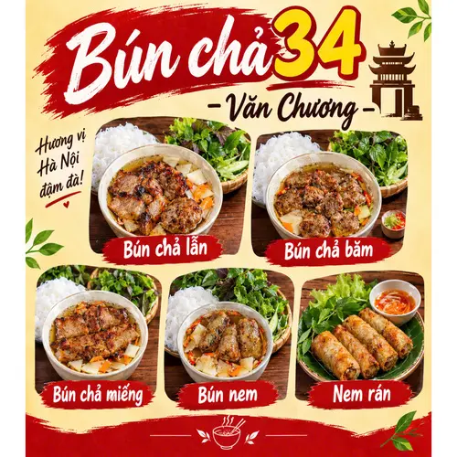Ảnh bìa Bún Chả 34 - Văn Chương