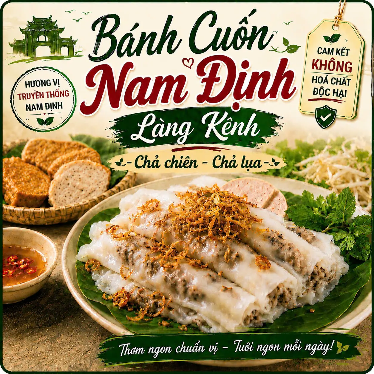 Ảnh bìa Bánh Cuốn Nam Định Làng Kênh - Gò Ô Môi