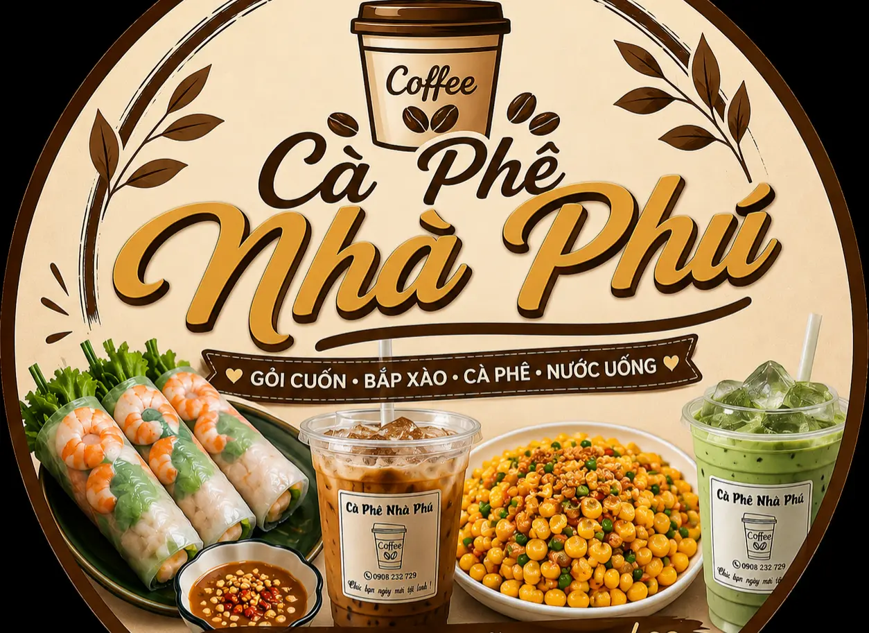 Ảnh bìa Cà Phê Nhà Phú - Matcha, Cacao Sữa Dừa & Ăn Vặt - Nguyễn Thái Sơn