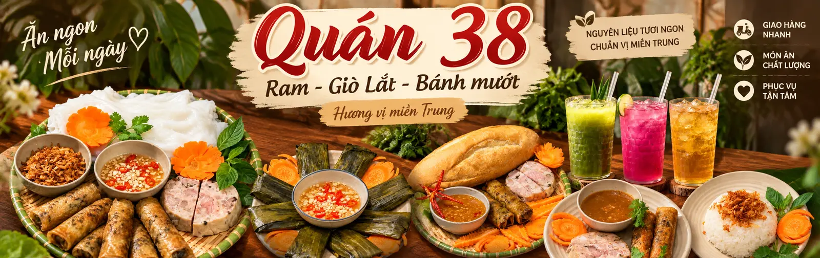 Ảnh bìa Quán 38 - Bánh Mướt Ram Giò Lắt Hà Tĩnh - Nguyễn Huy Tưởng