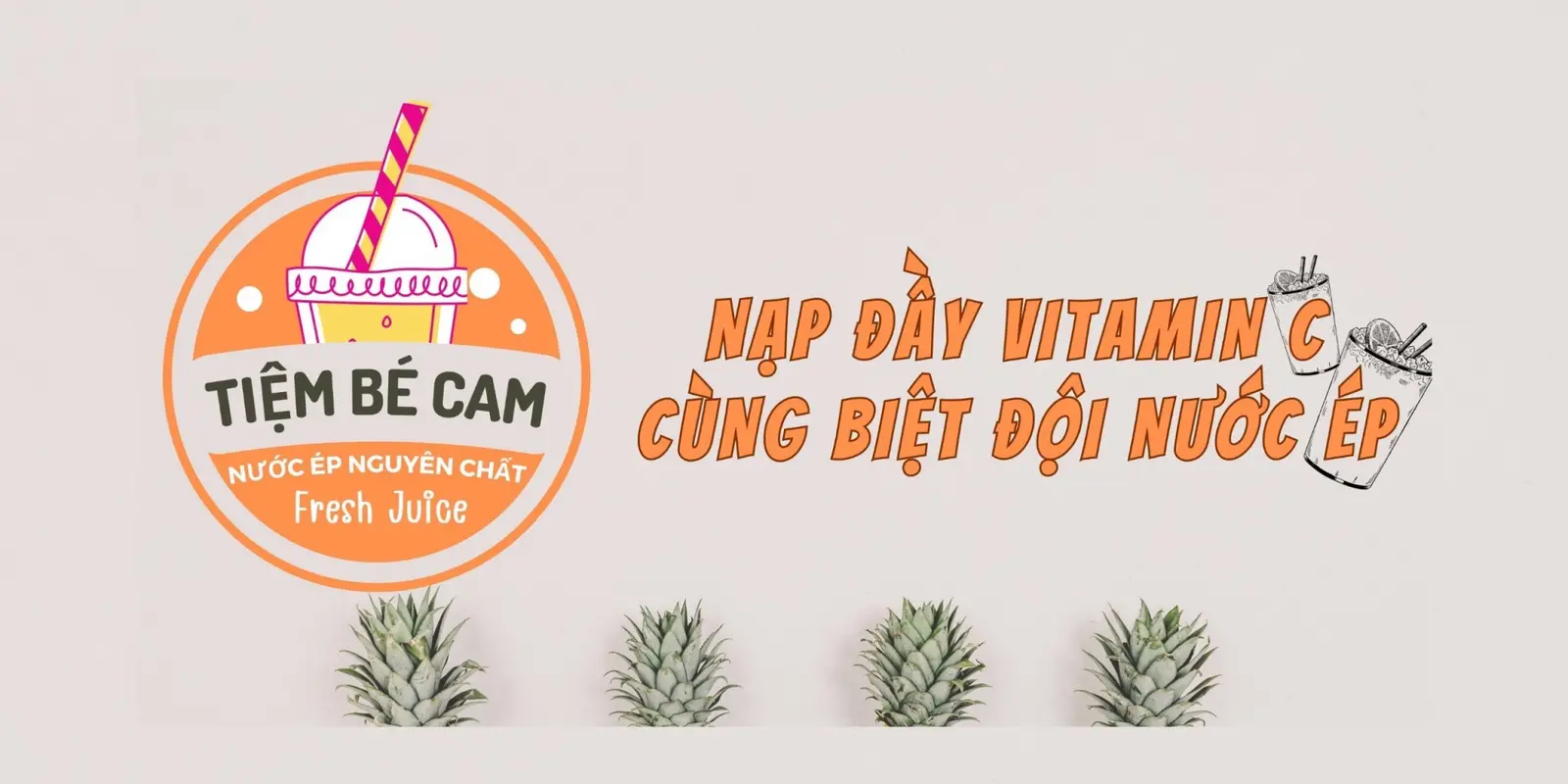Ảnh bìa Tiệm Bé Cam - Nước Ép Tươi Nguyên Chất & Nước Ép Hoa Quả - Bùi Xương Trạch