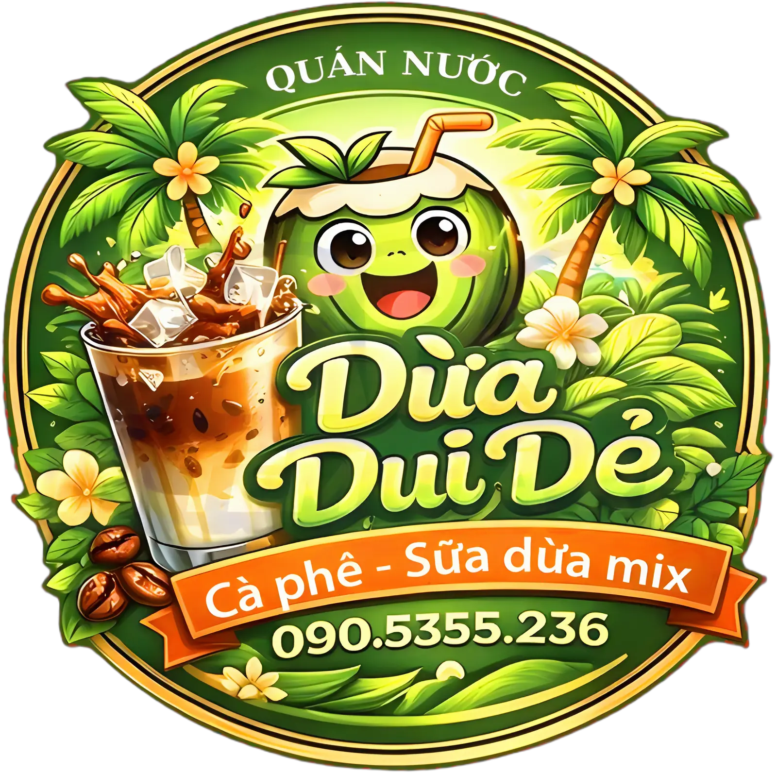 Ảnh bìa Dừa Dui Dẻ - Cà Phê Sữa Dừa Mix - Quang Trung