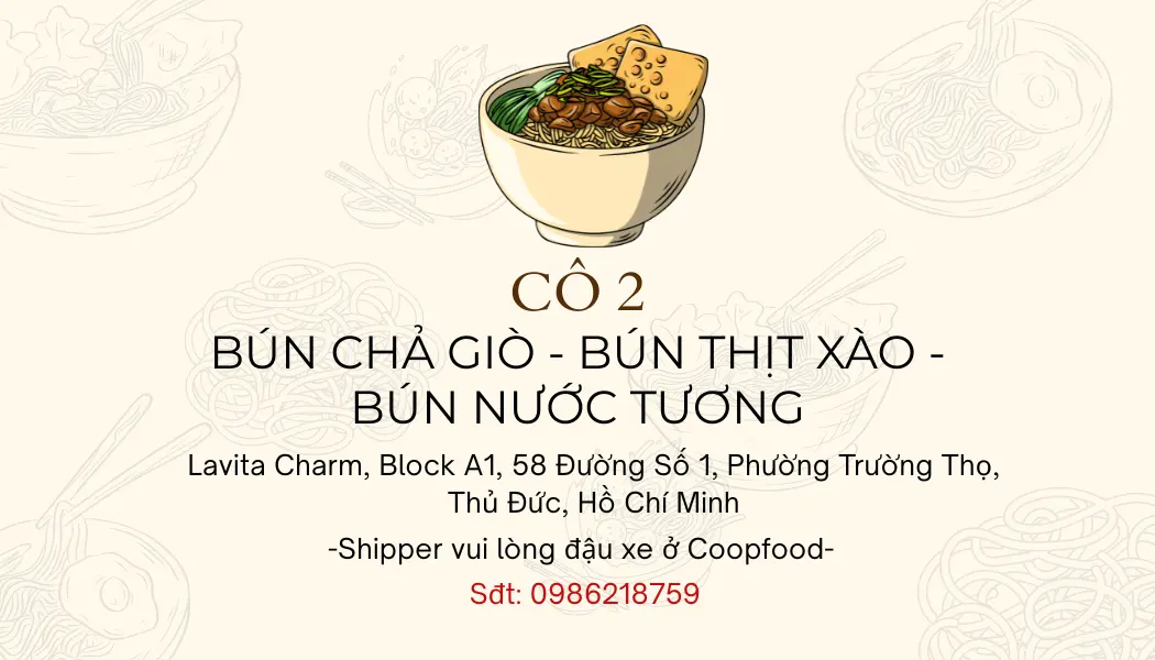 Ảnh bìa Cô 2 Bún Chả Giò - Bún Thịt Xào & Bún Nước Tương - Đường Số 1