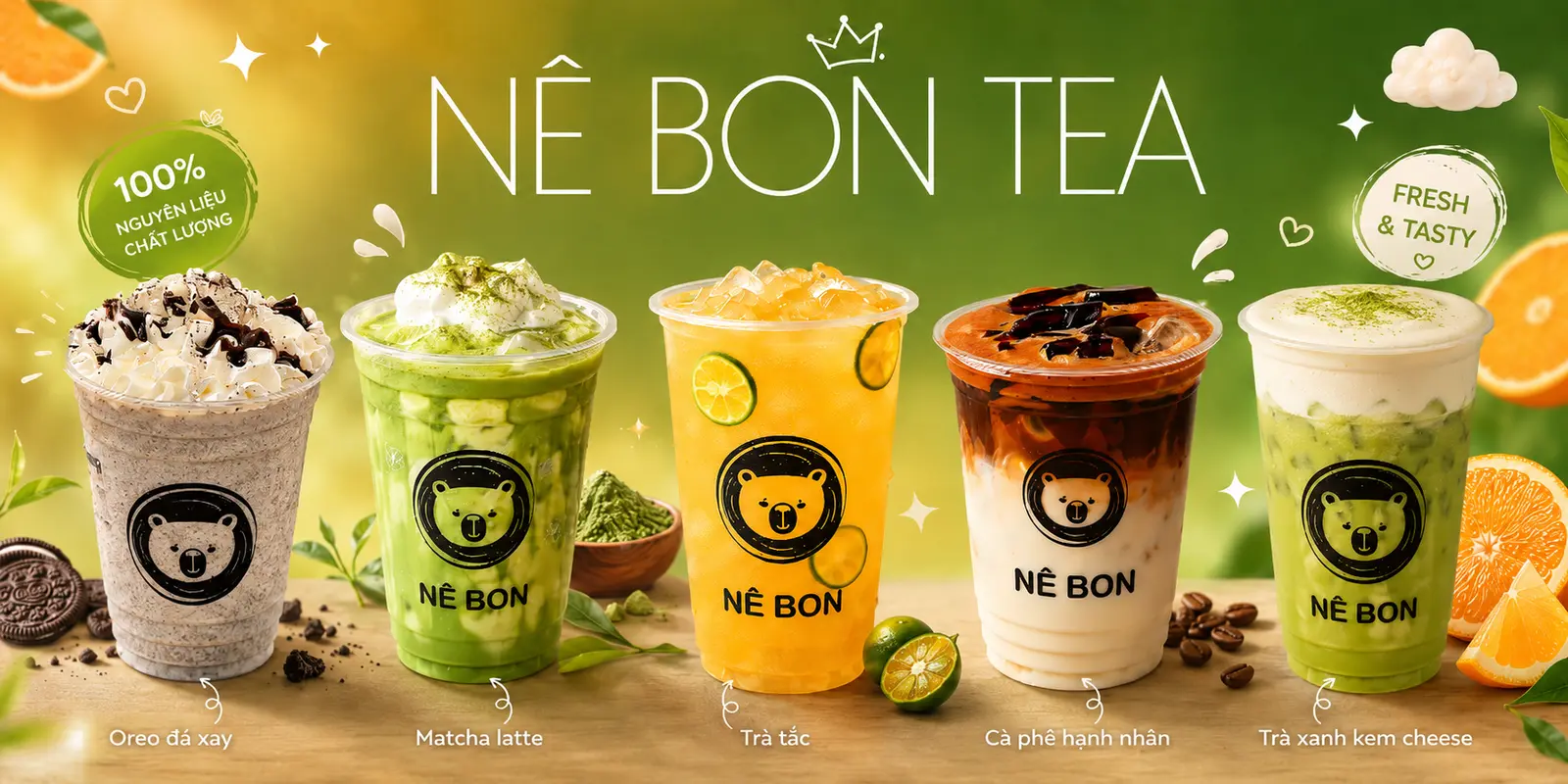 Ảnh bìa Nê Bon - Trà Sữa Đậm Vị & Cà Phê Máy & Chè Ngon - Tây Mỗ