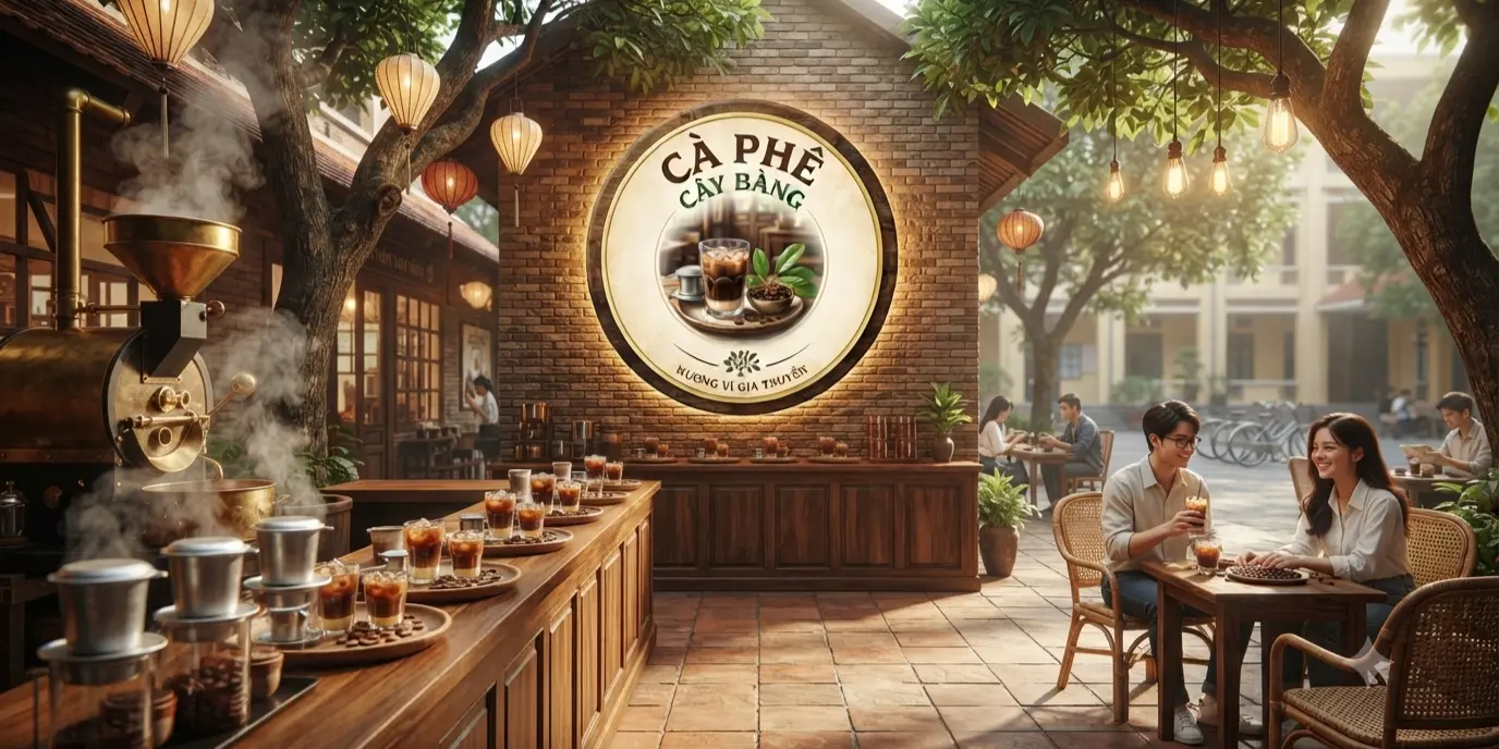 Ảnh bìa Cà Phê Cây Bàng - Võ Oanh