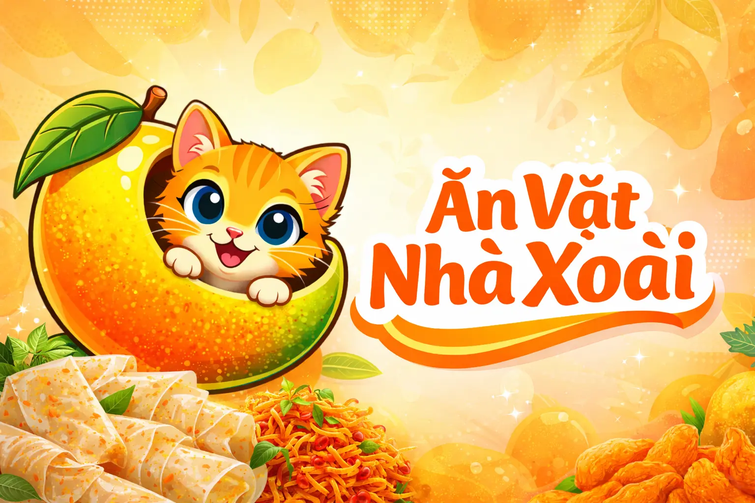 Ảnh bìa ĂN VẶT NHÀ XOÀI - BÁNH TRÁNG, KHÔ GÀ - Trịnh Đình Thảo