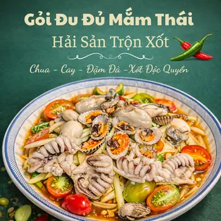 Ảnh đại diện Gỏi Đu Đủ Mắm Thái - Cá Hồi, Cá Trích & Tôm Sống Xốt Mắm Chuẩn Vị Thái - Đường Số 49