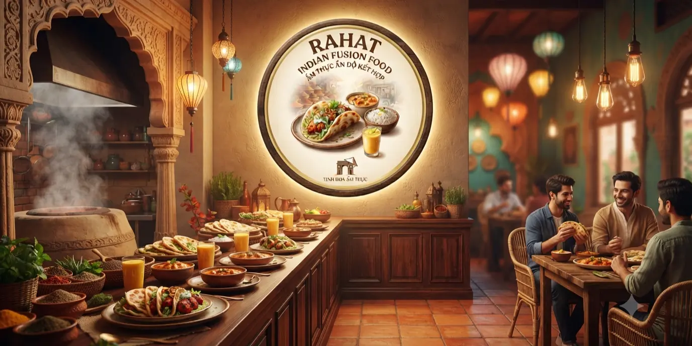 Ảnh bìa Rahat - Indian Fusion Food & Ẩm Thực Ấn Độ Kết Hợp - Hùng Vương