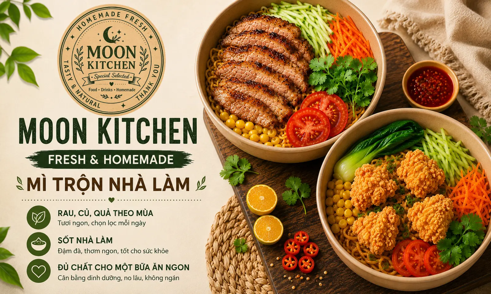 Ảnh bìa Moon Kitchen - Mỳ Trộn & Đồ Uống - Hoa Bằng
