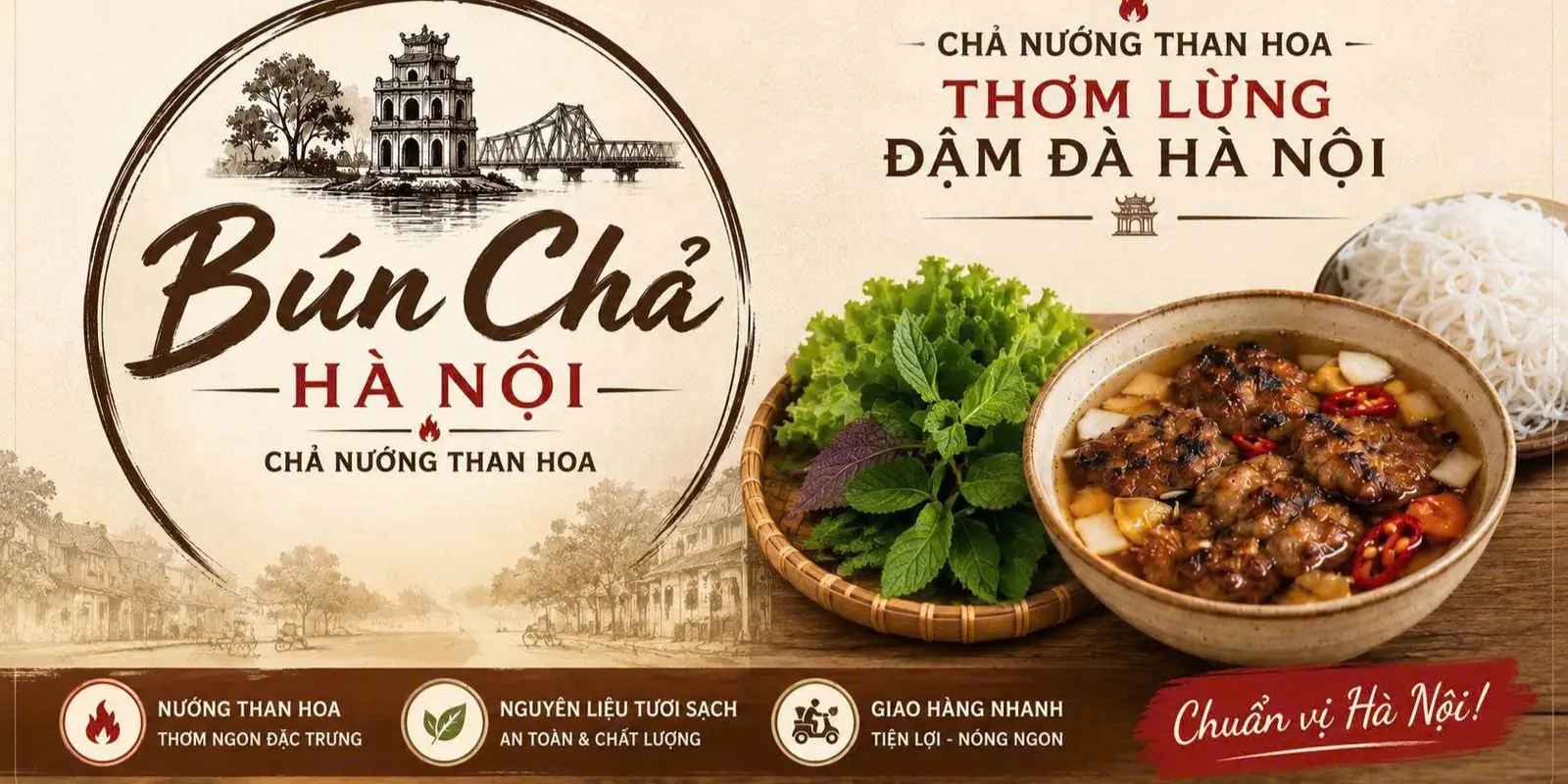 Ảnh bìa Bún Chả Hà Nội - Chả Nướng Than Hoa - Đường Số 5