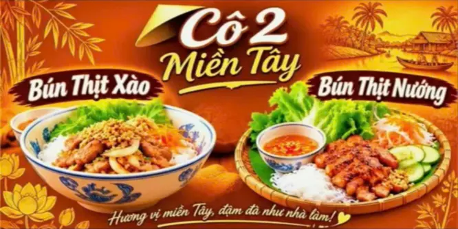 Ảnh bìa Cô Hai Miền Tây - Bún Thịt Nướng & Bún Thịt Xào - Hậu Giang