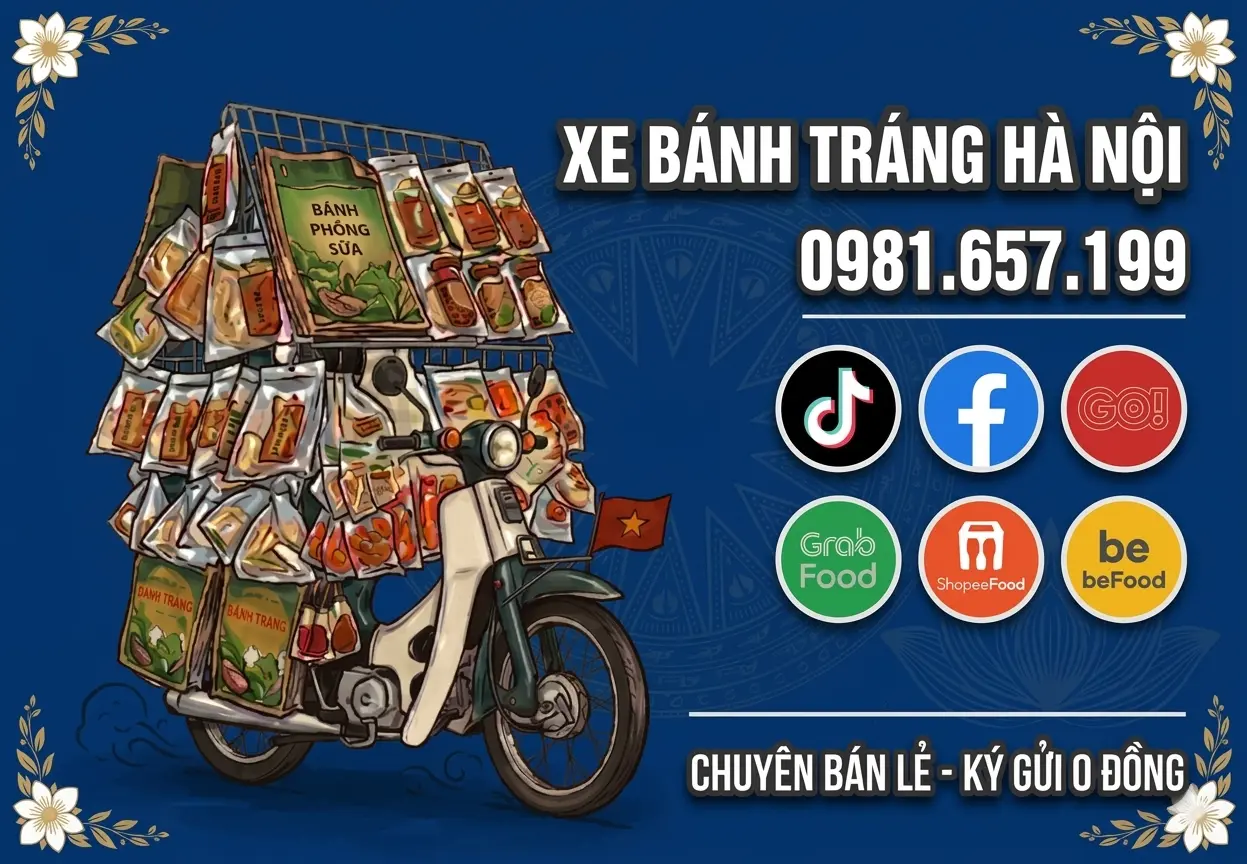 Ảnh bìa Xe Bánh Tráng Hà Nội - Bánh Tráng Phơi Sương - Lê Văn Hiến