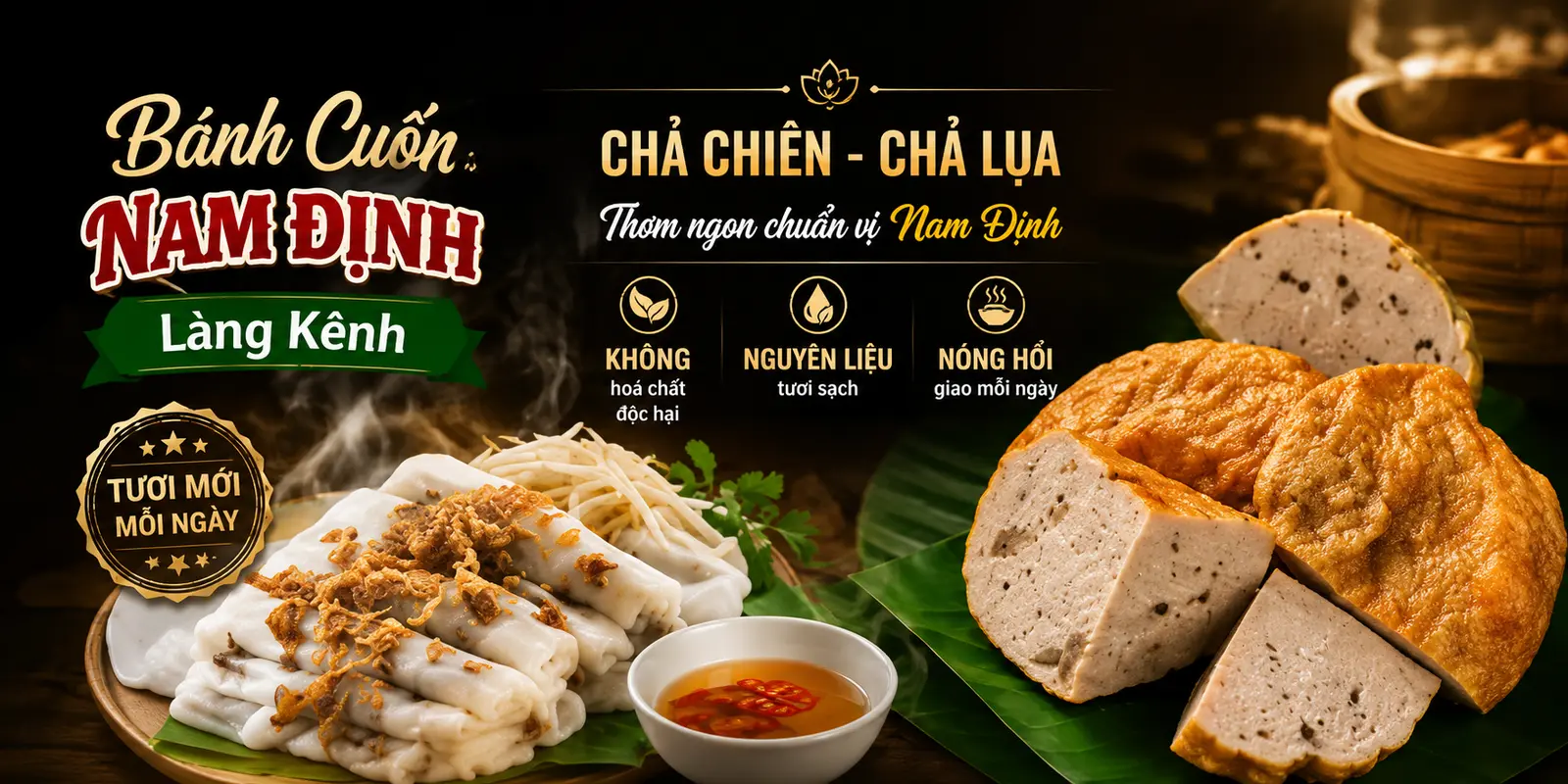 Ảnh bìa Bánh Cuốn Nam Định Làng Kênh - Gò Ô Môi