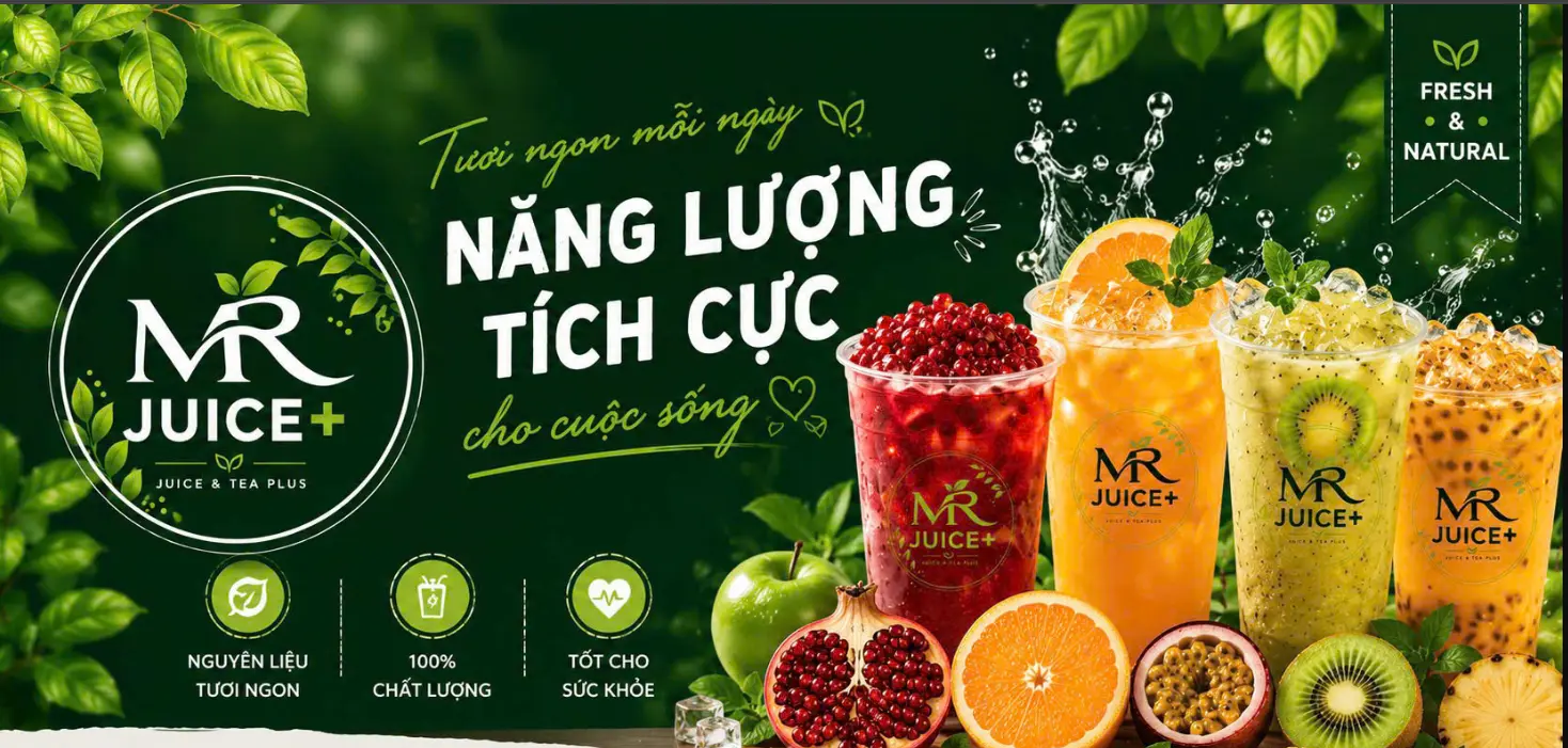 Ảnh bìa Mr Juice + - Trà Hoa Quả & Nước Ép Nguyên Chất - Quan Hoa
