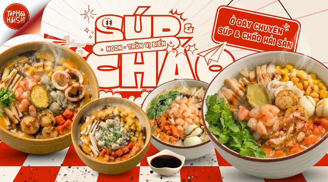 Ảnh bìa TapHoaHaiSan.Com - Súp & Cháo Hải Sản - Nguyễn Thái Bình