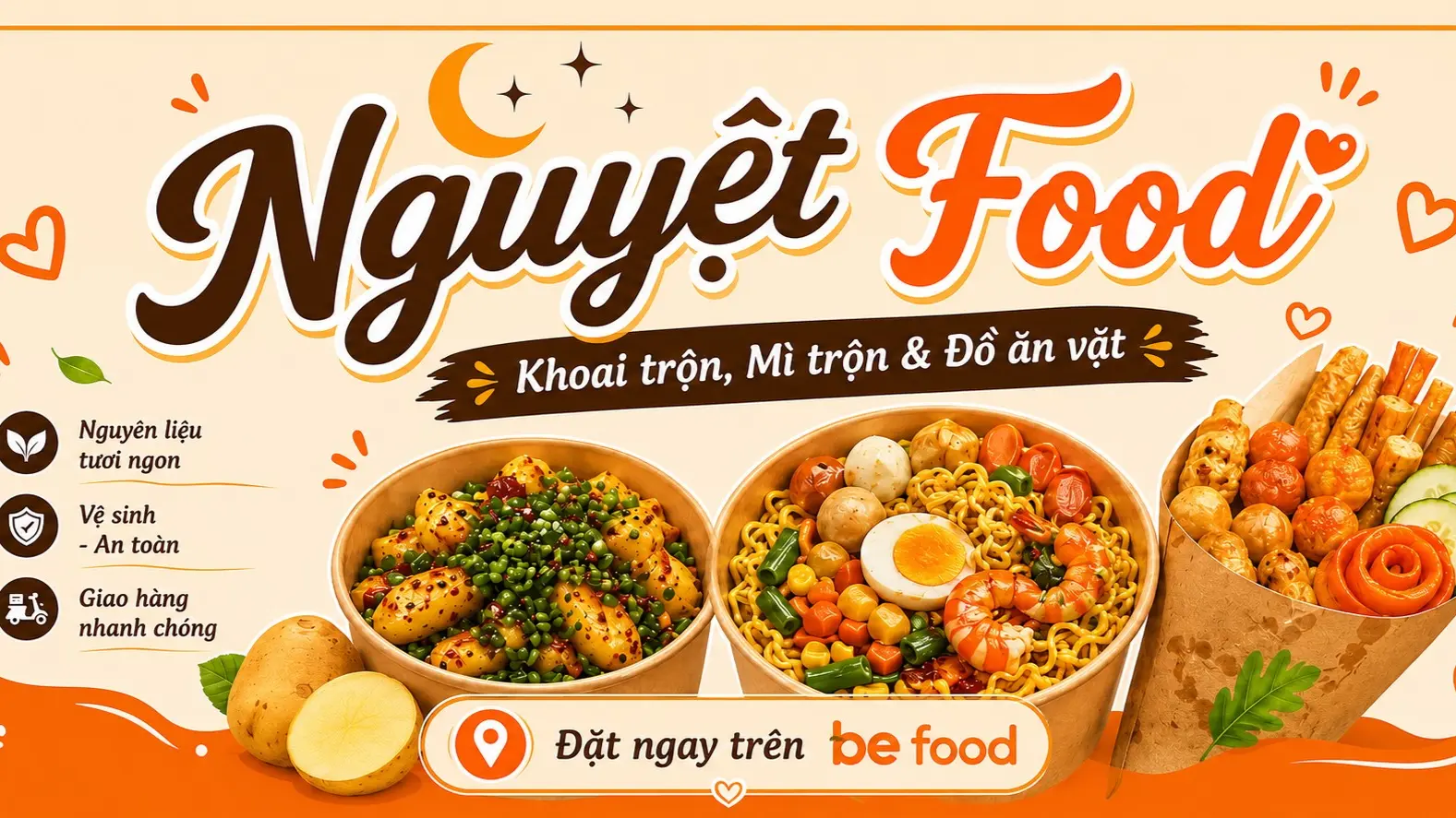 Ảnh bìa Nguyệt Food - Khoai Trộn, Mì Trộn & Đồ Ăn Vặt - Đức Diễn