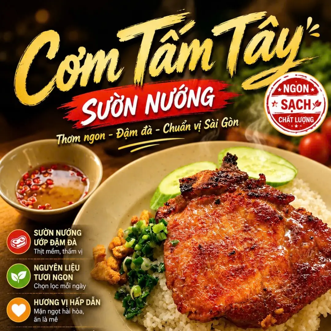 Ảnh bìa Cơm Tấm Tây - Cao Văn Lầu
