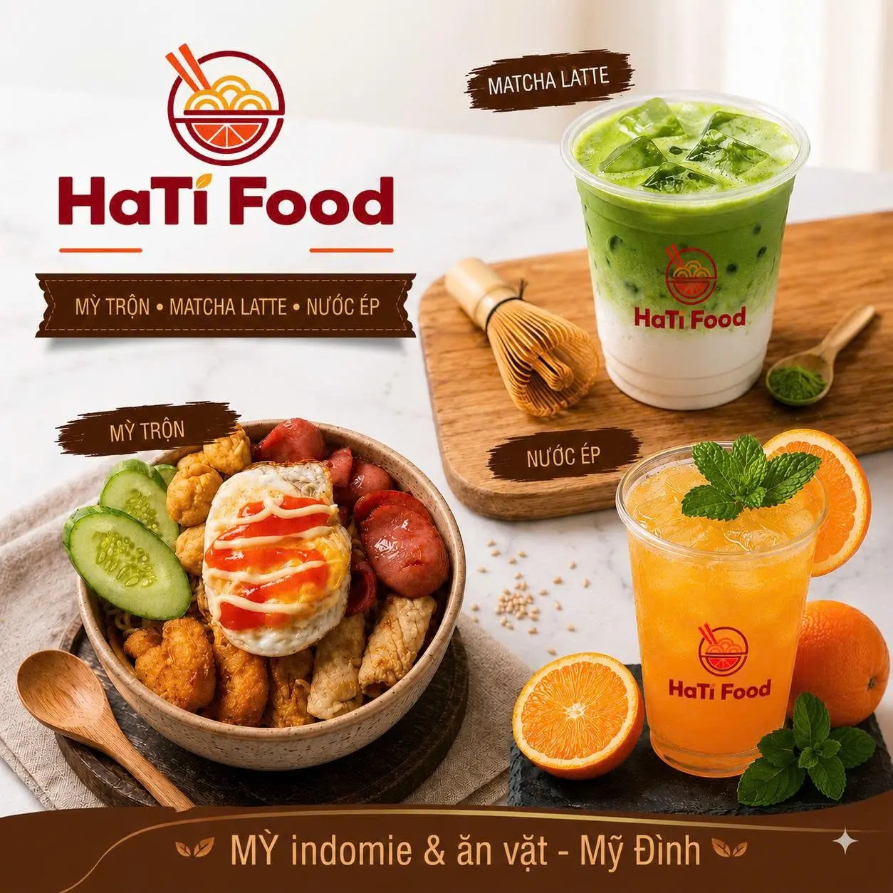 Ảnh bìa Hati Food - Mỳ Trộn Indo, Trà Sữa & Nước Ép Trái Cây - Mỹ Đình