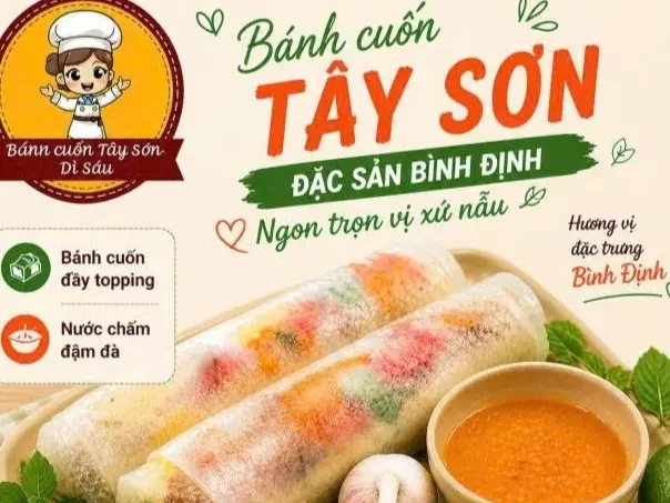 Ảnh bìa BÁNH CUỐN TÂY SƠN - DÌ SÁU - Đường A5