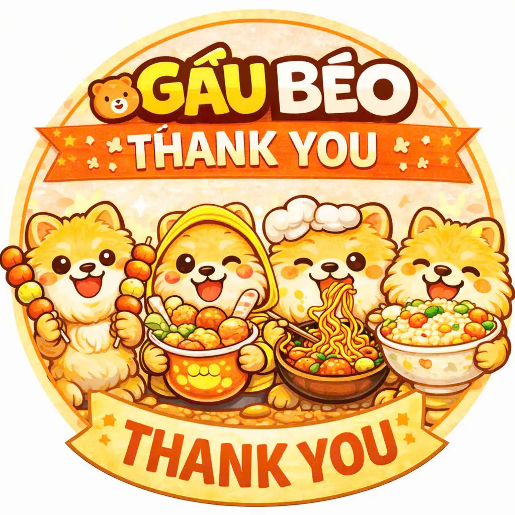 Ảnh bìa GẤU BÉO - MÌ TRỘN, CÁ VIÊN & LẨU LY TỰ CHỌN - Lê Quang Định