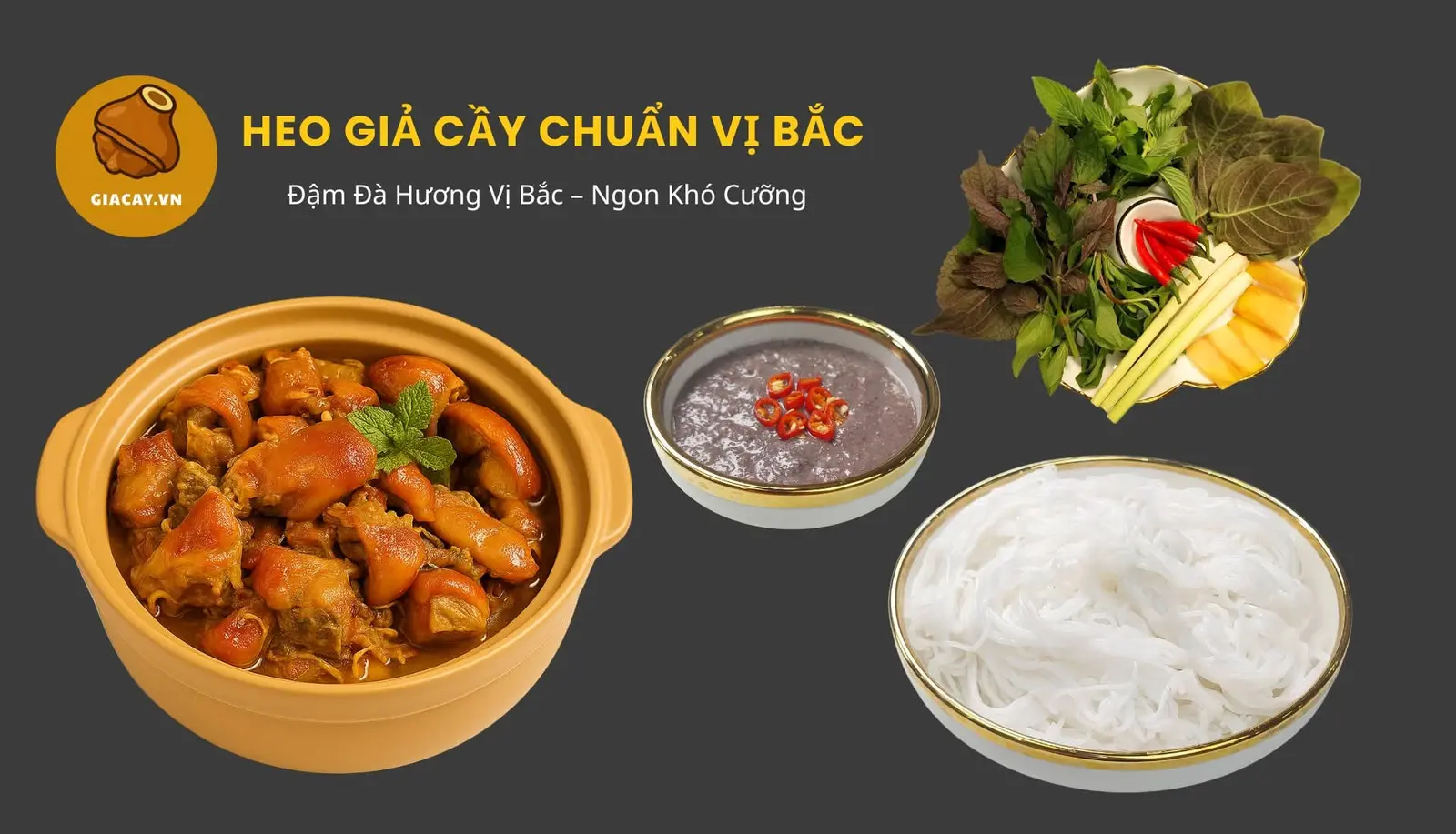 Ảnh bìa Bún Giả Cầy Giò Heo - Bếp Nhà Vy - Phan Huy Ích