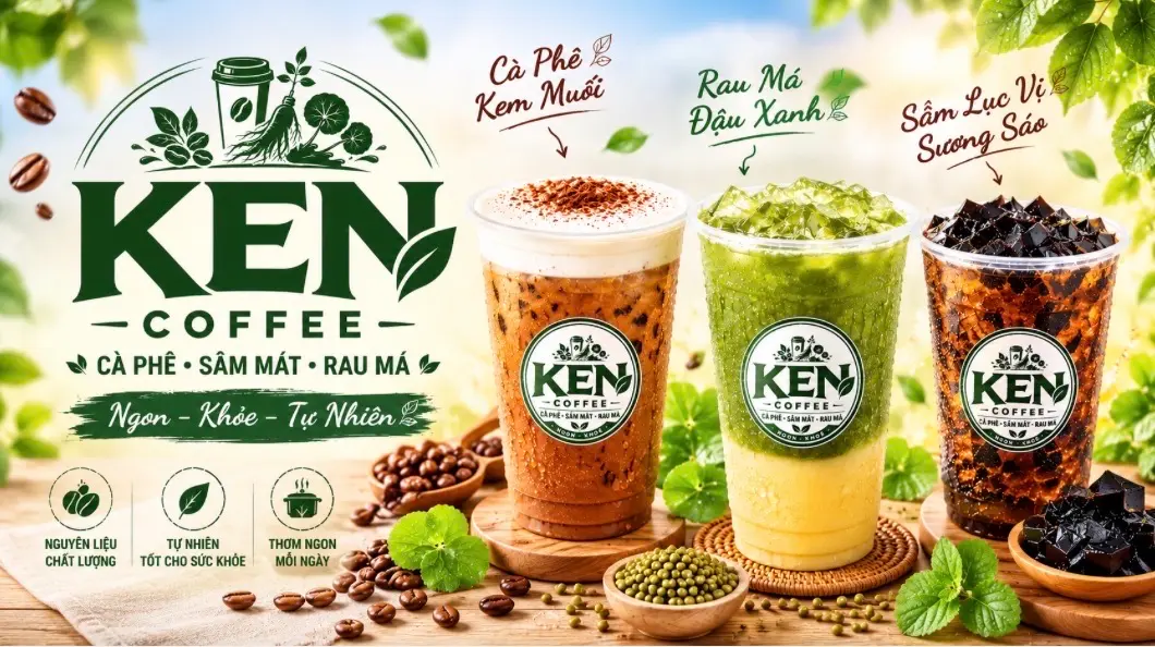 Ảnh bìa KEN COFFEE - Rau Má & Sâm Mát - Phan Huy Ích