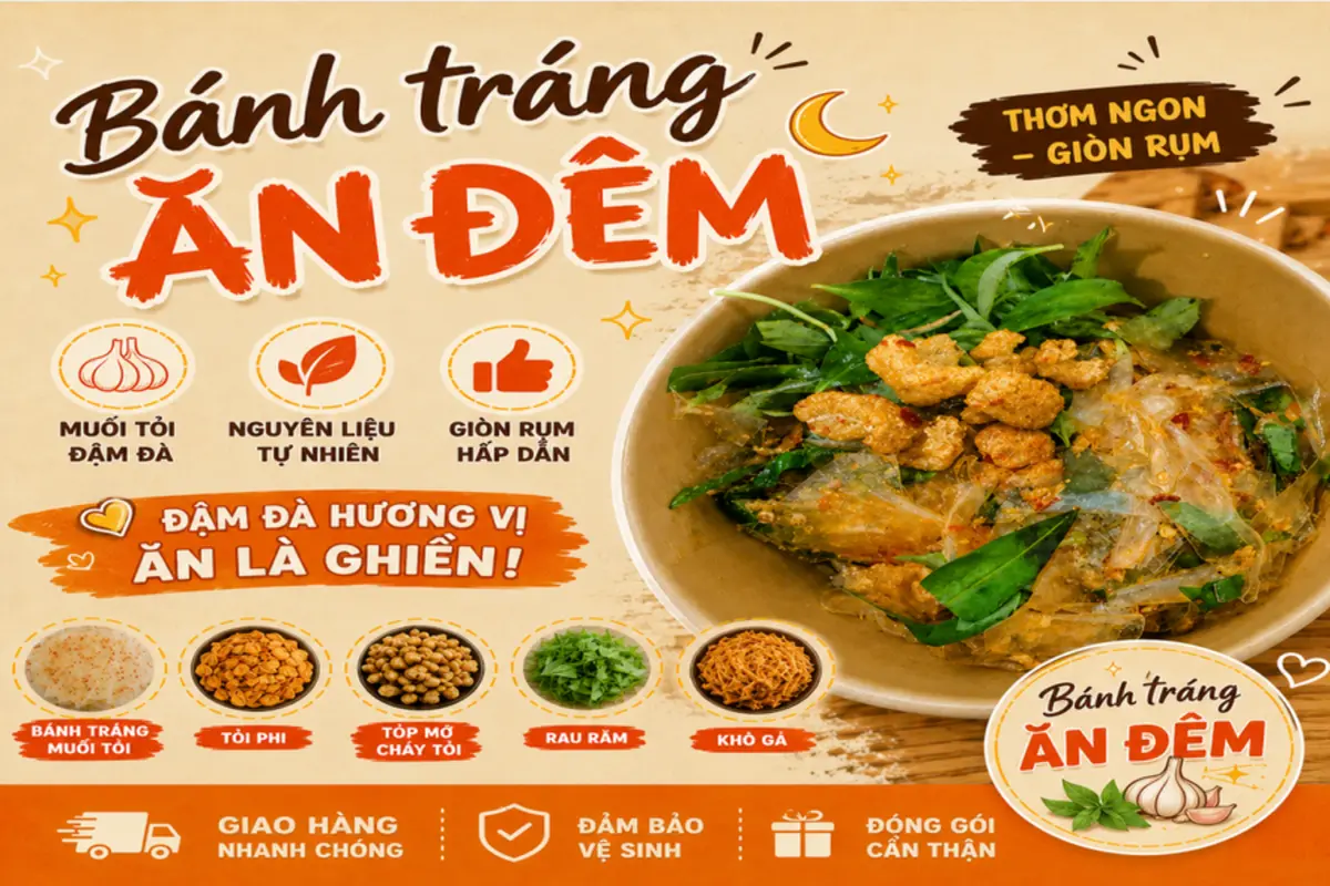 Ảnh bìa Bánh Tráng Ăn Đêm - Ăn Vặt - Đường Số 5