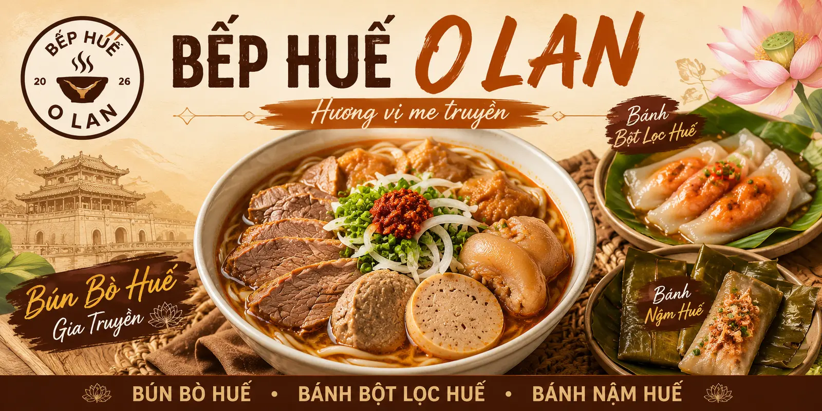 Ảnh bìa Bếp Huế O Lan - Trần Văn Quang